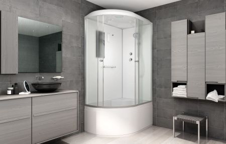 Душевая кабина AvaCan D120SR 120х80 асимметричная с крышей ориентация правая