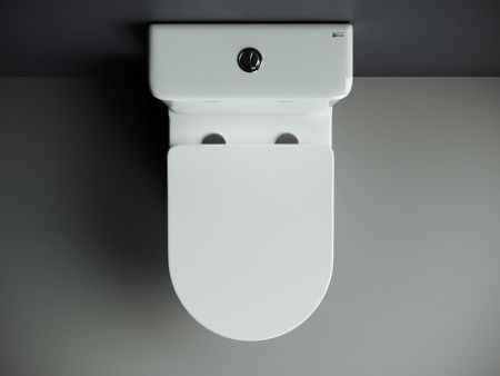 Унитаз напольный с бачком Ceramica Nova MIA CN1801 белый с сиденьем микролифт безободковый душевой смыв