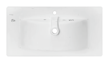Раковина мебельная из сантехнического фарфора Sanita Luxe Quadro 90 QDR90SLWB01 90х50 накладная цвет белый