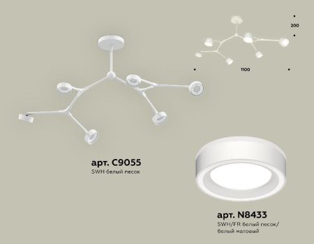 Люстра на штанге Ambrella Light Traditional (Традитионал) XB9055201