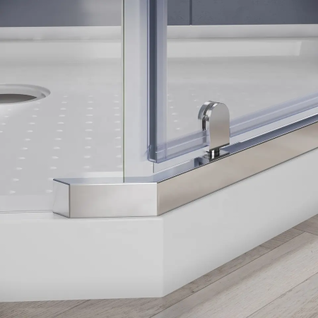 Душевой уголок Parly ZPE911 90х90 стекло тонированное профиль хром глянцевый с поддоном