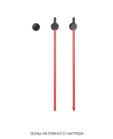 Полотенцесушитель электрический Wonzon & Woghand Leipzig WW-AL3621-MB 40х75 черный
