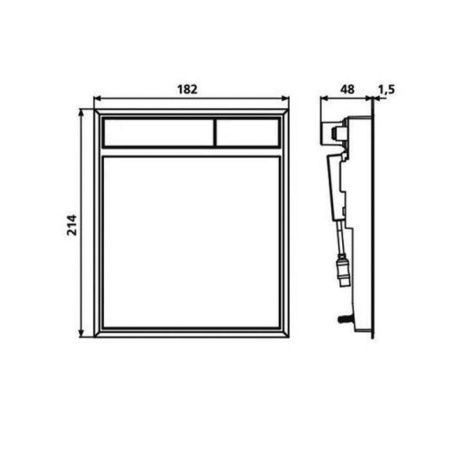 Клавиша смыва механическая Sanit 16.734.00..0010bi/bi цвет белый