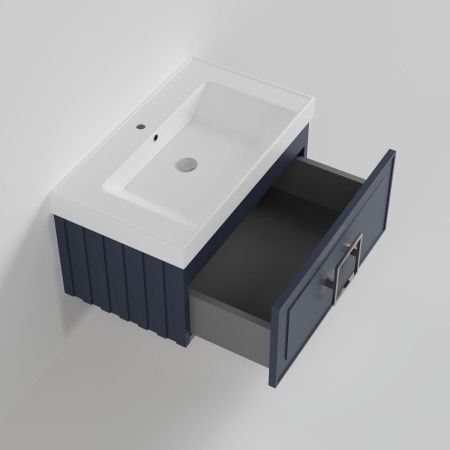 Тумба с раковиной La Fenice CUBO NFNC-01-CUB-BG-80-1-80 80х50 подвесная цвет синий