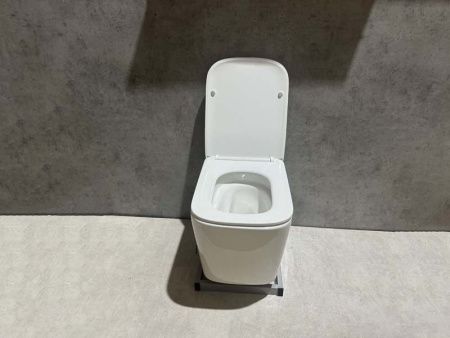 Унитаз подвесной CeramaLux TR5170 белый с сиденьем микролифт смыв торнадо