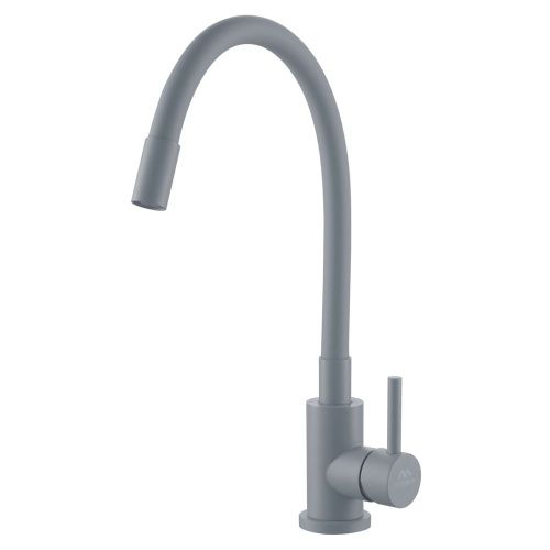 Смеситель для кухни Fashun A54101N-12A на мойку серый - фото 2