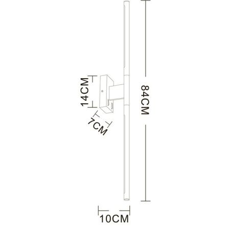 Светильник настенный Arte Lamp Lines (Линес) A2029AP-1CC