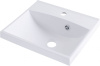 Раковина из литьевого мрамора Aquanet Нота NEW 00204094 40х35 полувстраиваемая цвет белый 1 отверстие под смеситель