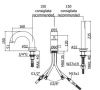 Смеситель Paffoni Light LIG047ST на борт ванны хром