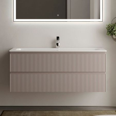 Тумба под раковину Sancos SNOB R SNR120SM 120х40 подвесная цвет бежевый