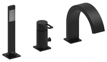 Смеситель Paffoni Ringo RIN040LNO на борт ванны черный