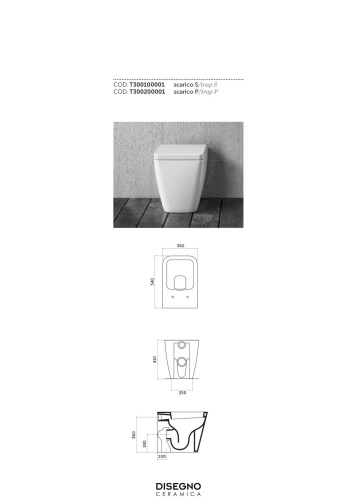 Унитаз Disegno Ceramica Touch3 T3002SET01 приставной - фото 2