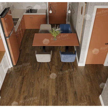 SPC ламинат Alpine Floor Nut ECO 22-1 MC Ногуэра толщина 0.4 см 43 класс 1220х183