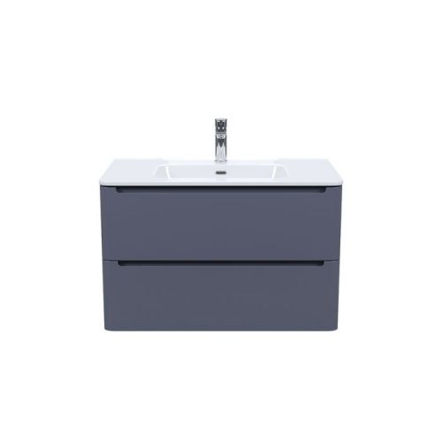 Тумба с раковиной IDDIS Edifice EDI80D0i95K 80х47х50 подвесная цвет темно-серый - фото 2