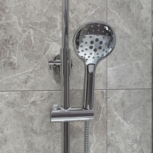 Душевая стойка IDDIS Ray RAYSB3Fi06 настенная цвет хром - фото 5