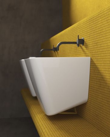 Раковина из сантехнического фарфора Galassia Meg11Pro 5482 60х50 подвесная цвет белый