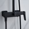 Душевая стойка Raffine F3699H настенная цвет черный
