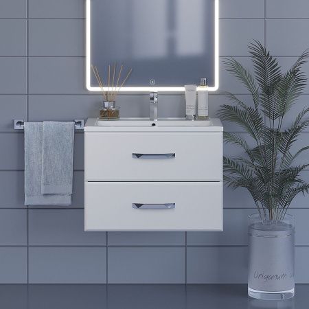 Тумба с раковиной Uperwood Foster 291020530 70х50 цвет белый