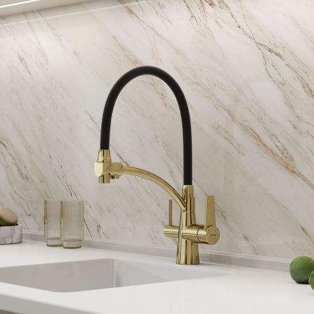 Смеситель для кухни Sancos Eri SC4001ZG на мойку золото