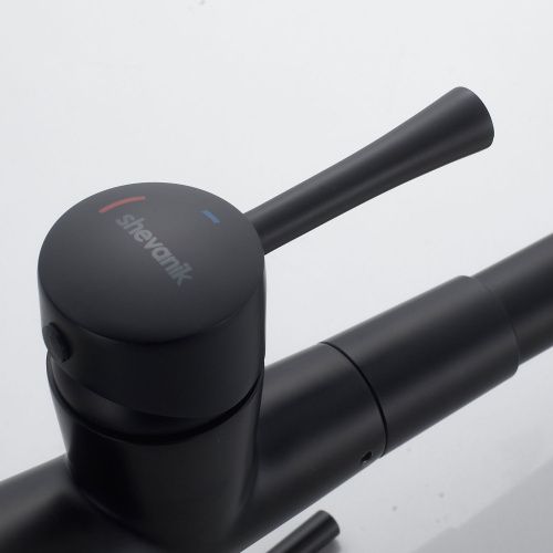 Смеситель для кухни Shevanik S528H на мойку черный - фото 5