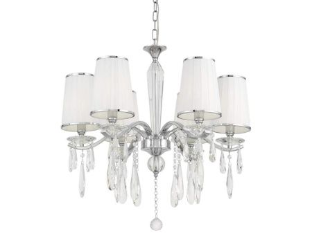 Люстра подвесная Lumina Deco Alessia (Алессиа) LDP 1726-6 CHR