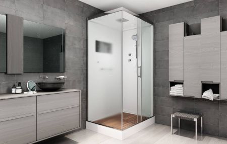 Душевая кабина AvaCan D129S 120х90 прямоугольная с крышей ориентация универсальная