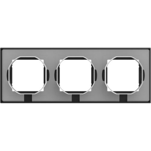 Рамка трехместная Systeme Electric AtlasDesign (АтласДесигн) ATN441003 - фото 2