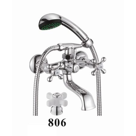 Смеситель для ванны D-Lin D130806 настенный хром