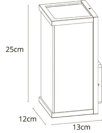 Уличный настенный светильник Arte Lamp Pot (Пот) A1631AL-1BK