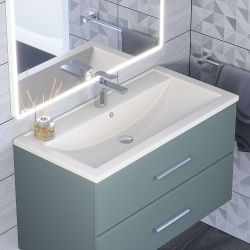 Раковина Uperwood Foster Quartz 90 см 291030040 полувстраиваемая цвет белый - фото 3