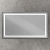 Зеркало с подсветкой BelBagno Kraft SPC-KRAFT-1400-800-SENS-NERO 140х80 подвесное