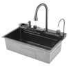 Кухонная мойка Savol S-SC001Q 75х45 цвет серый поверхность матовая