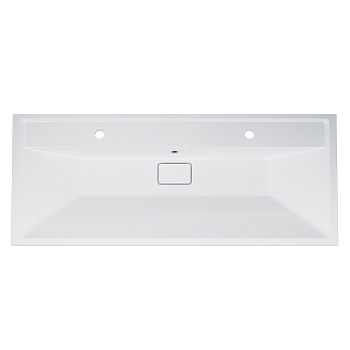 Раковина из искусственного мрамора Am.Pm Inspire V2.0 M50AWPX1201WG 121х49 встраиваемая цвет белый матовый 2 отверстия под смеситель