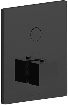 Смеситель для душа Paffoni Compact Box CPT513NO встраиваемый в стену черный с термостатом