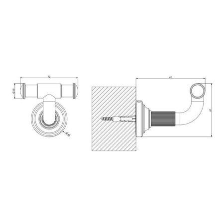 Крючок Gessi Venti20 65521#299