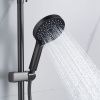 Душевая стойка Shevanik S4726T настенная цвет оружейная сталь
