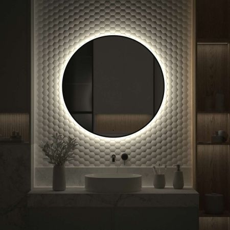 Зеркало с подсветкой Defesto AURA DF 2986R 90х90 подвесное