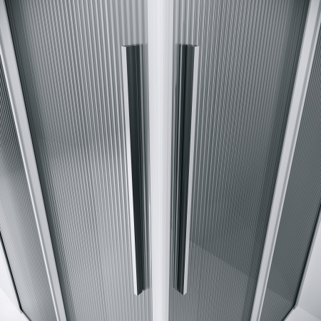 Душевой уголок Niagara Nova NG-4623-34 90х90 стекло рифленое профиль хром глянцевый без поддона