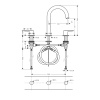 Смеситель Hansgrohe Vernis Blend 71553670 на раковину черный