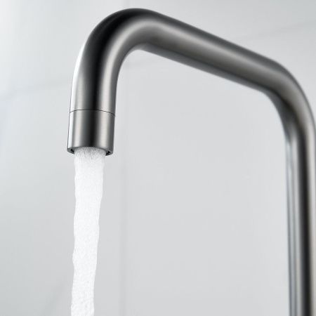 Смеситель для кухни Raffine F118T на мойку оружейная сталь