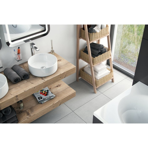 Раковина Excellent Ovia 37 см CEAC.2501.WH накладная цвет белый глянцевый - фото 3