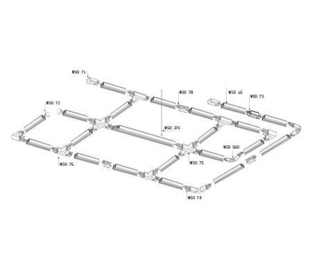 Трековый светильник Italline TR 3006 gold