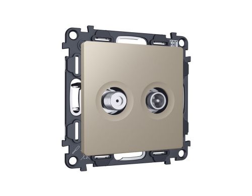 Комплект механизма розетки TV оконечной + SAT 5-862MHz 3.5dB/950-2150MHz 3.5dB Ambrella Volt MA MA373310 - фото 3