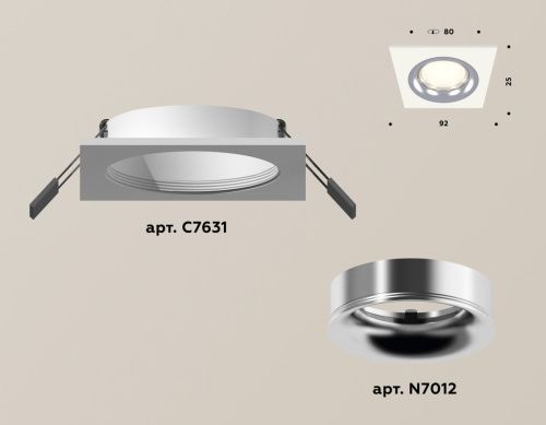 Светильник встраиваемый Ambrella Light Techno (Тецхно) XC7631003 - фото 2