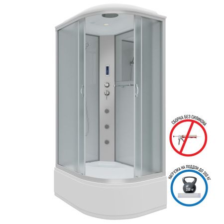 Душевая кабина Niagara Classic 23101424LF 120х80 асимметричная с крышей ориентация левая