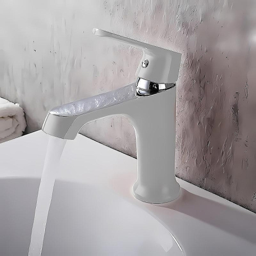 Cмеситель Haiba HB10804 на раковину белый/хром - фото 2