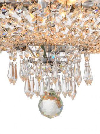 Люстра на штанге Natali Kovaltseva Barocco (Бароццо) BAROCCO 81404/4C CHROME