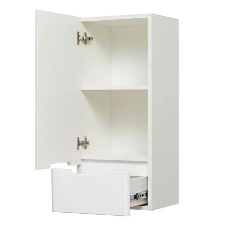 Шкаф-пенал RUNO Парма 00-00001145 40х27х75 подвесной цвет белый