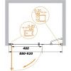 Душевая дверь Cezares ELENA ELENA-W-B-11-30+60-P-Cr-L 90х195 стекло рифленое профиль хром