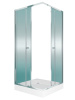 Душевой уголок Teymi Helmi T00603 90х90 стекло прозрачное профиль хром с поддоном